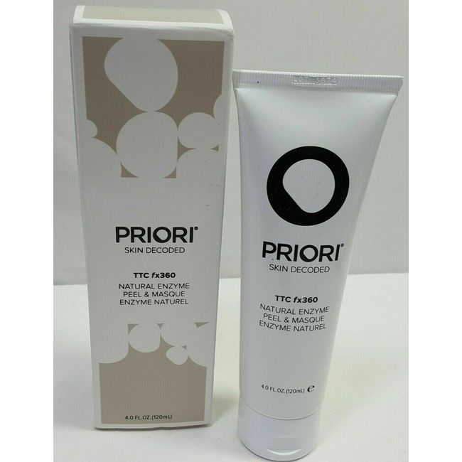 Priori Skin Decoded TTC FX360 Natural Enzyme Peel And Masque Skin Care 4 Oz