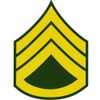 Army E-6 Staff Sergeant Clear Decal