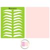 BRAWNA [ Upgraded Version ] Eyebrow Practice Stencil with Microblading Practice Skin | Microblading Template for Eyebrow Tattoo | Microblading Training Supplies | PMU Kit | 10 brow shapes