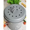 Sendez Compost bin with activated carbon filter, 4 litre compost bin, rubbish bin