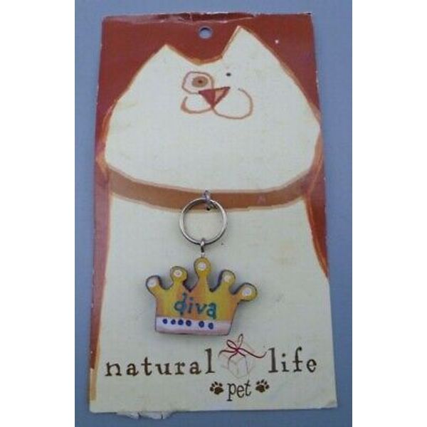 Natural Life Pet DIVA Crown Dog Cat Collar Charm