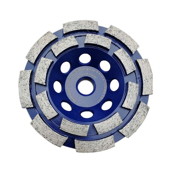 DT-DIATOOL 4 Inch Concrete Grinding Wheel Granite Marble with Double Row Diamond Segment