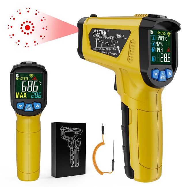 Digital IR Infrared Thermometer Non-Contact Temperature Gun Max