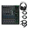 Mackie ProFX10v3 Professional Effects Mixer with USB with Headphones and Cables