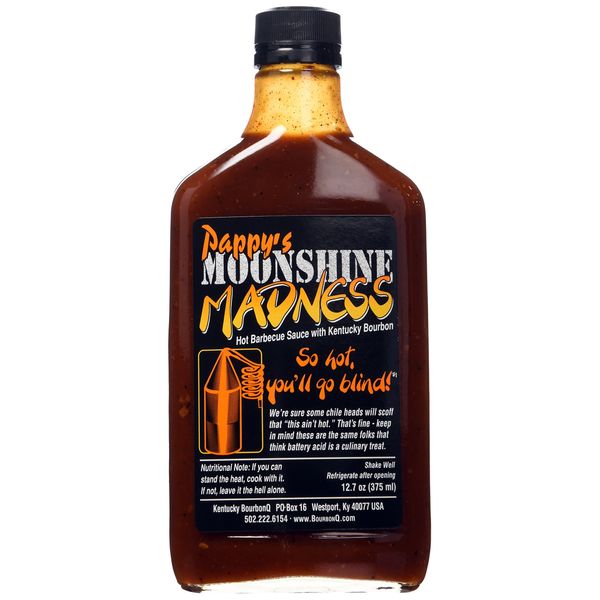 BOURBON Q Bbq Sauce Pappys Moon Shine Madness, 12.7 OZ