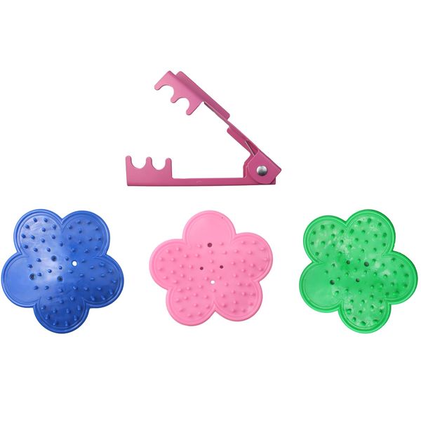 OZXNO 1 Set Rose Stem Leaf Thorn Stripper Stripping Tool Thorn Remove (Pink+Green+Blue)