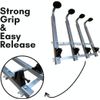 4 Bottle Wall Fixing Bracket + 4 Black  35ml Optic Spirit Measures Bar Pub