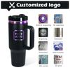 AGH 40oz tumbler with handle (Electroplating Purple-Black)