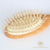 Redecker Wood Pin Brush Natural Round Pin Oval Regular Size