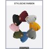 Occulto Leather Patch Winter Beanie Hat -