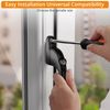 Neoteck 2PCS Inline Window Handle Universal Espag Key Locking Lockable Double Glazing Suitable for All Common Windows and Balcony Doors