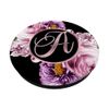 Blush Initial Letter A Monogram Lilac Violet Floral PopSockets Swappable PopGrip