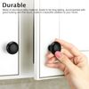 Wajade Round Drawer Knobs 12 Pack Black Cabinet Knobs Drawer Handles Pulls with Screws for Kitchen Bedroom Furniture 30mm