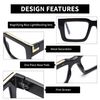 JM 3 Pack Oversized Square Reading Glasses for women men, Blue Light Blocking Computer Readers +2.75