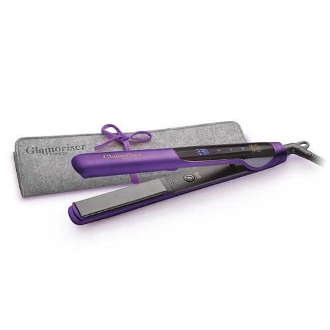 Glamoriser Salon Results Smooth Touch Straightener with Black Diamond Oil Infused Ceramic Plates