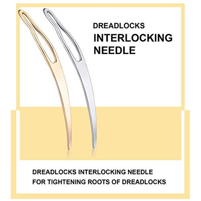 Dreadlock Tool Interlocking Tool for Locs 4 Pieces Easyloc Hair Tool Needle  for Maintaining Your Dreadlocks Interlocks and Sisterlocks Tightening  Accessory (Gold Rose Gold) Type 8
