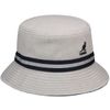 Kangol Stripe Lahinch Bucket Hat, Grey, Medium