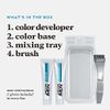 Just For Men Mustache & Beard, Beard Dye for Men with Brush Included for Easy Application, With Biotin Aloe and Coconut Oil for Healthy Facial Hair - Deep Dark Brown, M-46, Pack of 1
