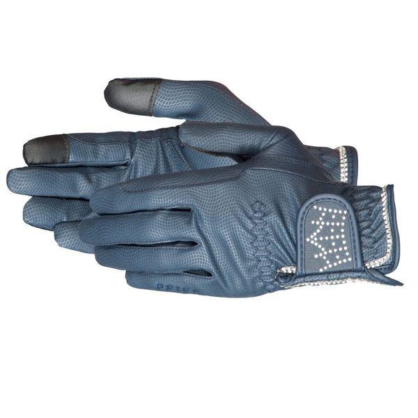 PFIFF Crystal Crown 102599 Riding Gloves with Rhinestones Dark Blue 8