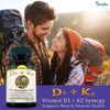 D3 Vitamin 5000 Iu Highest Potency Vitamin D-3 + K2 Immune Support Supplements