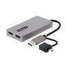 StarTech.com Display Adapter/USB-C & A/2x HDMI/11cm cbl/Win & Mac