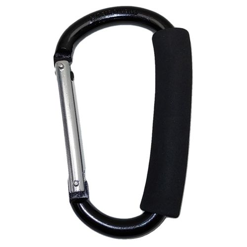 Jumbo Aluminum Hook Carabiner Clip Large D Ring Spring Snap Close with Cushion Grip 5", 110lb Capacity 1 1/4" Opening. Tool Holder Wrenches Etc. JL Missouri Parts & Misc.