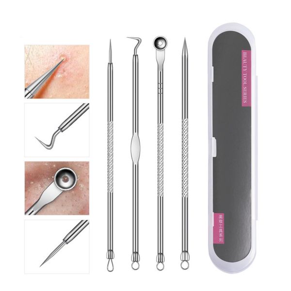 Professional Facial Blackhead Tweezers,Extractor Acne Kit Pimple Popper Tool, Clip for Whiteheads, Acne Clip, Ingrown Hairs Tweezers, Blackheads Extractor, Stainless Steel