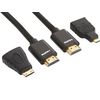 Sandberg 19 m Excellence HDMI with Micro/Mini Cable - Black