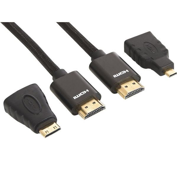Sandberg 19 m Excellence HDMI with Micro/Mini Cable - Black