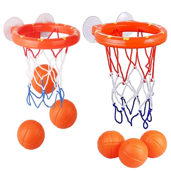 KISEER 2 Pack Fun Basketball Hoop with Heavy Duty Suction Cups Bathroom Bathtub Shooting Game Balls Toy Set with 6 Balls for Kids