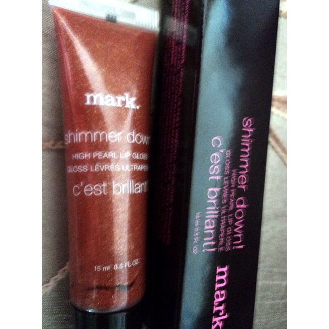 MARK SHIMMER DOWN HIGH PEARL LIP GLOSS BROWNIAC (LOT OF 3)  NIB,DISCONTINUED