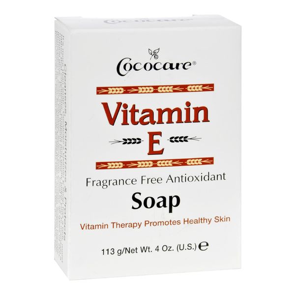 Cococare Vitamin E Bar Soap - 4 Oz - Bath and Body Soap Bar - Pack of 4