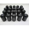 (20) Wheel Lugnut Black Plastic 33mm Thread On Dome Nut Covers Caps / 3 3/4"