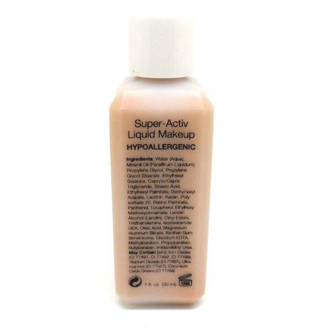 Super Activ Liquid Makeup Hypoallergenic SANDY BEIGE 1 fl oz