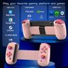 Joso Mobile Gaming Controller for iPhone/iPad/Tablet, Android Wireless Controller with Hall Effects Joysticks, Support PC/Switch, Play Cloud Games/PS Remote Play/COD/Genshin Impact & More - Pink