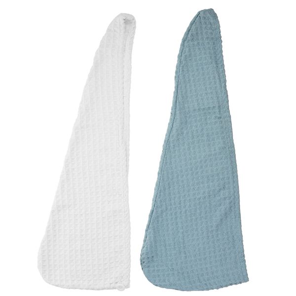 Healifty Fast Drying Towel Cotton Fiber Hair Towel Wrap 2Pcs Ultra Absorbent Hair Quick Drying Towel Reusable Shower Caps Women Hair Fast Drying Hat for Bathroom Microfiber Bath Towels