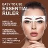 100pcs Airbrush Eyebrow Sticker Precision Brow Mapping Tool Self-adhesive Accurate Eyebrow Stencil for Microblading Brows Shaping (100pcs Type B)