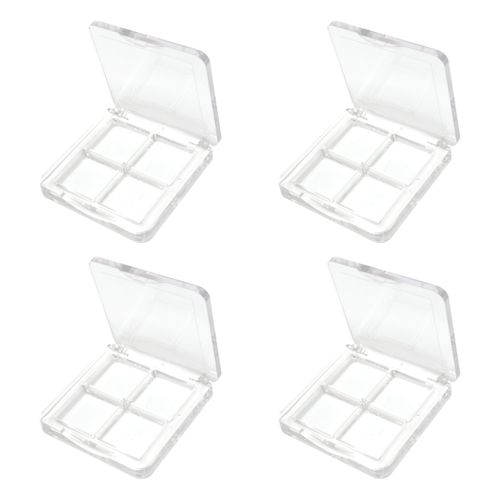 yueton 4PCS Empty Lipstick Palette Clear Acrylic Lipstick Box DIY Eyeshadow Powder Palette Empty Cosmetic Container
