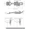 Adjustable Latch Buckle Cabinet Boxes Lever Handle Toggle Catch Latch Pcs