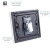 Trendi Artistic Modern 1 Gang TV Socket Matt Black