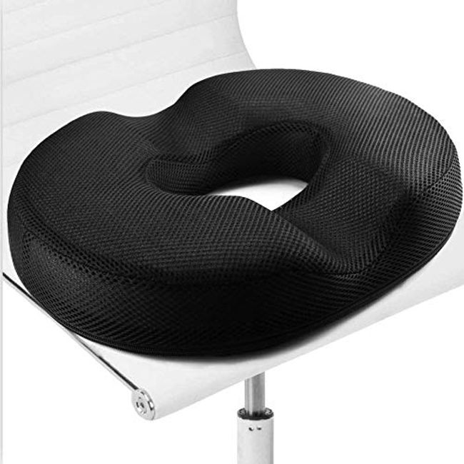 Donut Pillow Seat Cushion Memory Foam Hemorrhoid Tailbone Pad for Office  Chair