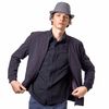 Heritage Traditions Herringbone Tweed Trilby Hat (S/M, Black)