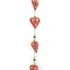 LOUDelephant Hanging Mobile Decoration String of Hearts - Red - Sand String