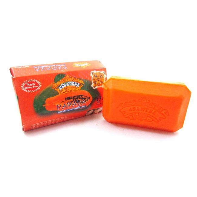 Papaya & honey Thai Herbal Skin Whitening Soap 125g x3 pcs