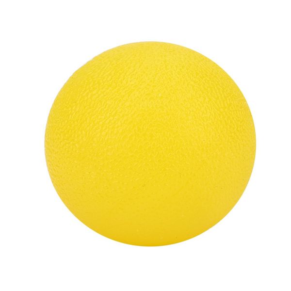 Hand Exercise Balls Silicone Squeeze Stress Ball Massage Therapy Grip Ball for Hand Finger Strength Exercise Stress Relief(Yellow)