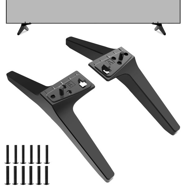 TV Stand Legs for LG TV 60 65 Inch 65UJ6300 65UJ6320 65UJ6540 65UK6200 65UK6500 65UK6500PLA 65UM7300 65UN7300 60UJ6200 60UJ6300 60UK6200 60UM6950 60UN7300 Stand for LG TV Legs Replacement with Screws