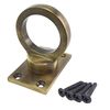 RopeServices UK 20mm Antique Decking Rope Eye Plate, Deck Post End Fixing Post Fitting