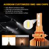 AUXBEAM LED Headlight Bulbs Conversion Kit 9005 + H11 High Low Beam Bright White