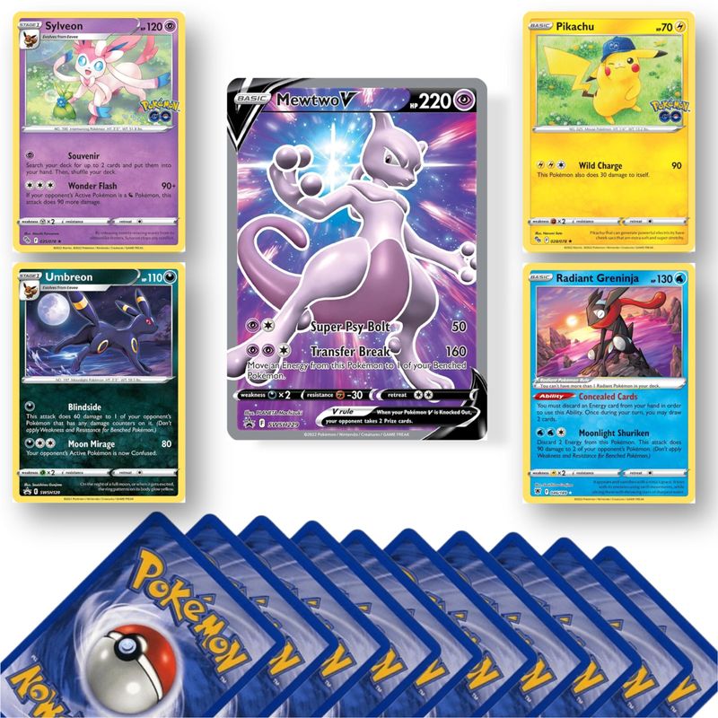 Pokemon Card Mystery Pack including Rares, Holos and V GX or VMAX ...
