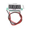 PURPLELILY Digital Voltmeter 0.28 Inch Two-Wire 2.5V-30V Voltage Tester Meter LED Display Voltmeter